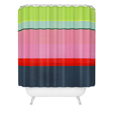 Garima Dhawan stripe study 35 Shower Curtain