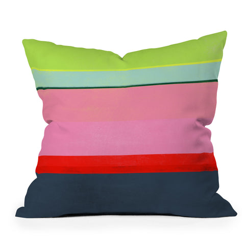 Garima Dhawan stripe study 35 Outdoor Throw Pillow