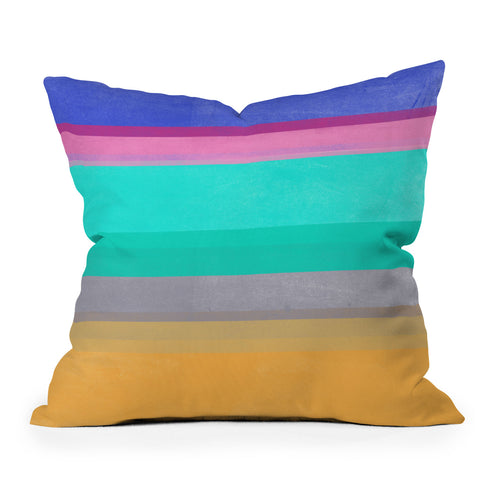 Garima Dhawan stripe study 5 Outdoor Throw Pillow