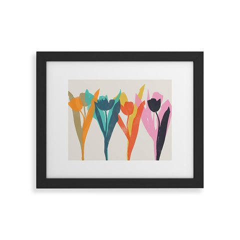 Garima Dhawan tulips 2g Framed Art Print