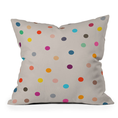 Garima Dhawan vintage dots 35 Outdoor Throw Pillow