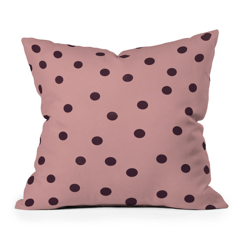 Garima Dhawan vintage dots 5 Outdoor Throw Pillow