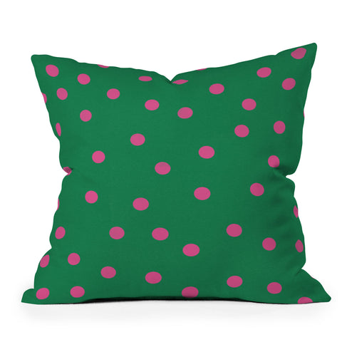 Garima Dhawan vintage dots 8 Outdoor Throw Pillow