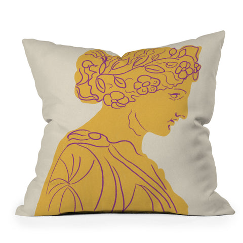 Gigi Rosado Ancient goddess 1 Outdoor Throw Pillow