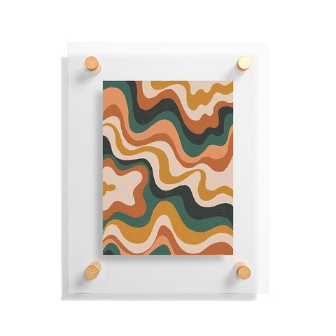 Gigi Rosado Earthy swirls Floating Acrylic Print