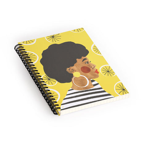 Gigi Rosado Lemonade I Spiral Notebook