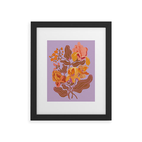 Gigi Rosado Orange flowers I Framed Art Print