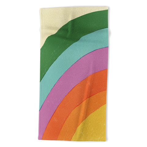 Gigi Rosado Rainbow IV Beach Towel