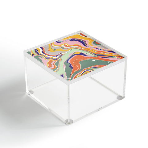 Gigi Rosado Retro marble 1 Acrylic Box