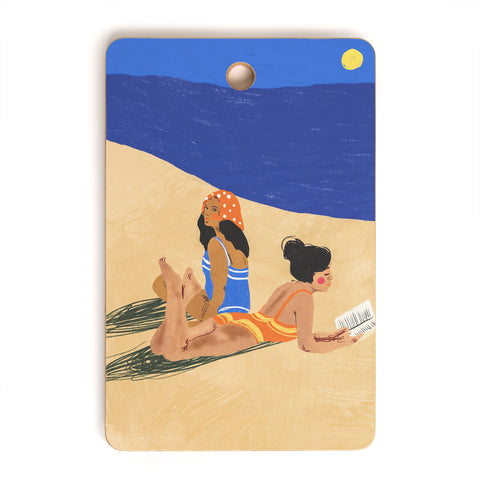 Gigi Rosado Summer on the beach Cutting Board Rectangle