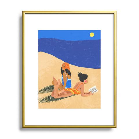 Gigi Rosado Summer on the beach Metal Framed Art Print