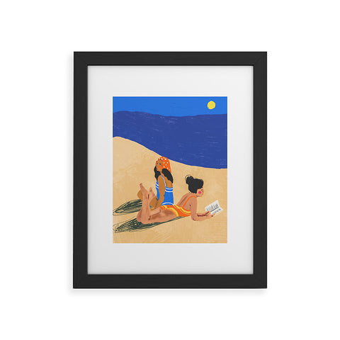 Gigi Rosado Summer on the beach Framed Art Print