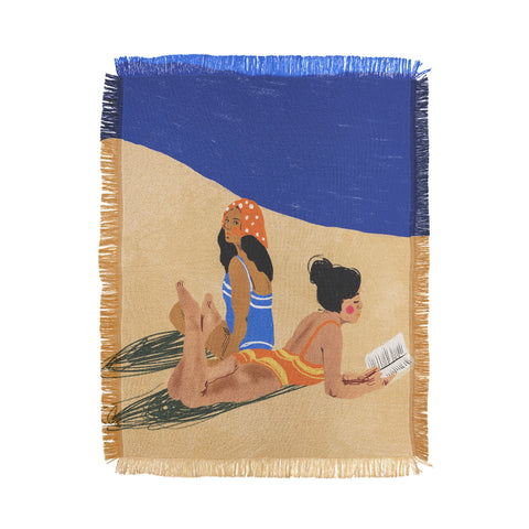 Gigi Rosado Summer on the beach Throw Blanket