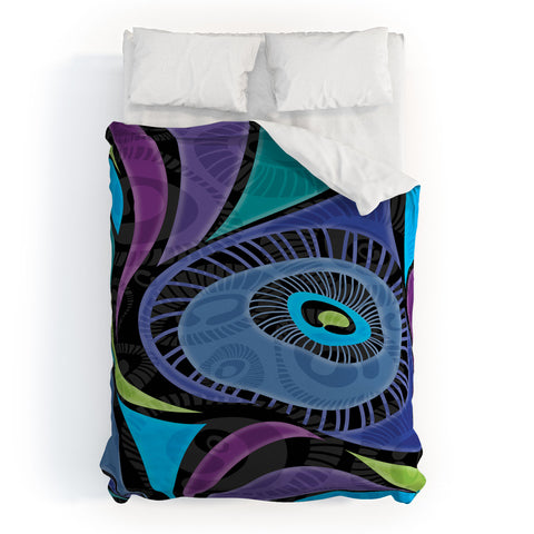 Gina Rivas Design Feather Eye Duvet Cover