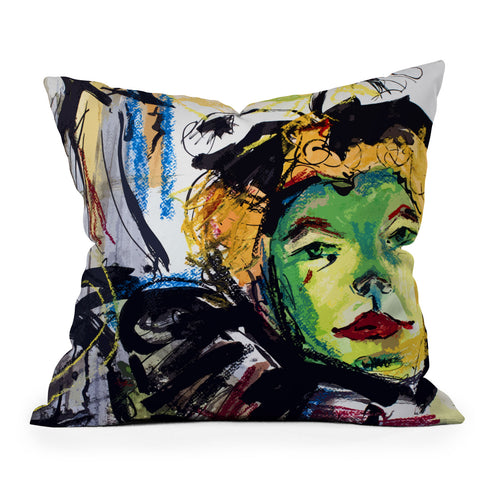 Ginette Fine Art At The Moulin Rouge Abstract Outdoor Throw Pillow