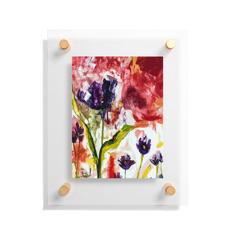 Ginette Fine Art Black Tulips Floating Acrylic Print