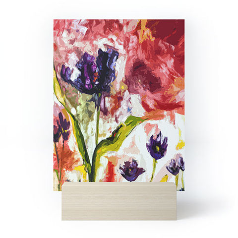 Ginette Fine Art Black Tulips Mini Art Print