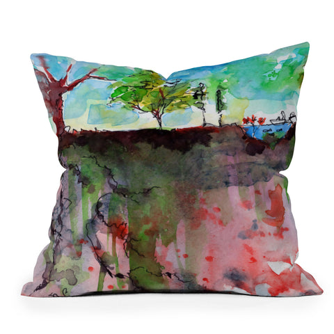 Ginette Fine Art Earth Outdoor Throw Pillow
