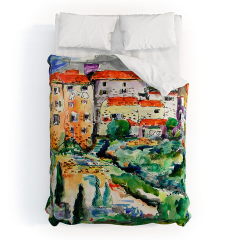 Ginette Fine Art Hillside Provence 1 Duvet Cover