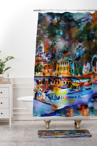 Ginette Fine Art Italy Travel Monterosso Shower Curtain And Mat