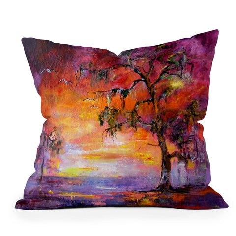 Ginette Fine Art Okefenoee Sunset Outdoor Throw Pillow