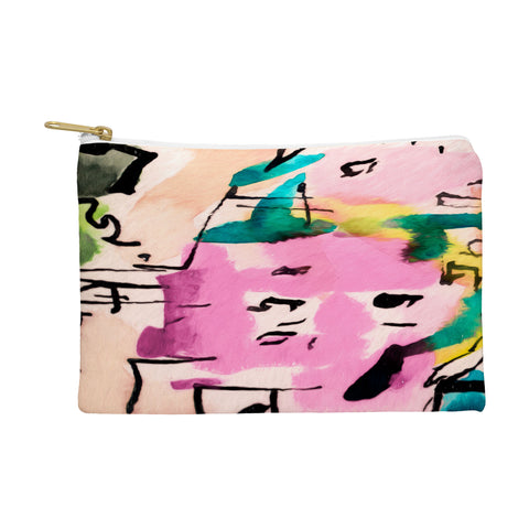 Ginette Fine Art Pink Twink Abstract Pouch