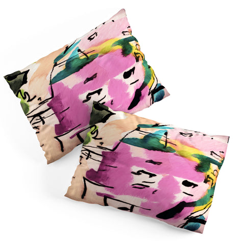 Ginette Fine Art Pink Twink Abstract Pillow Shams