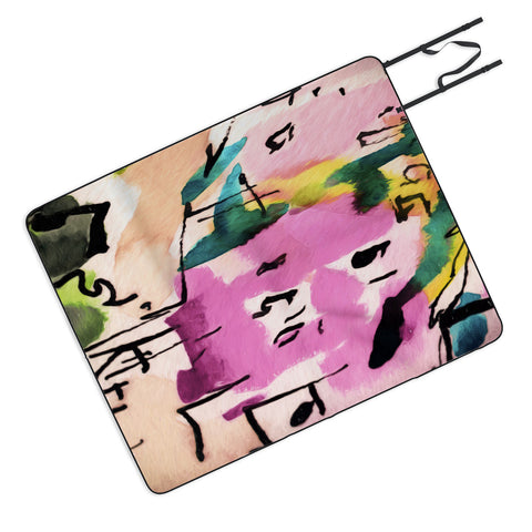 Ginette Fine Art Pink Twink Abstract Picnic Blanket