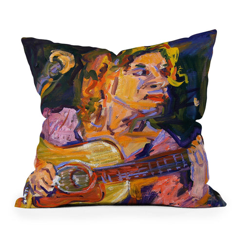 Ginette Fine Art Playing for Jimmy Outdoor Throw Pillow