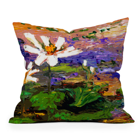 Ginette Fine Art Summer Lotus Garden Outdoor Throw Pillow