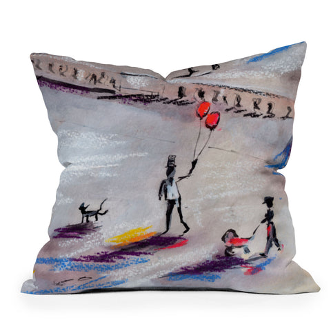 Ginette Fine Art The Last Time I Saw Paris 2 Outdoor Throw Pillow