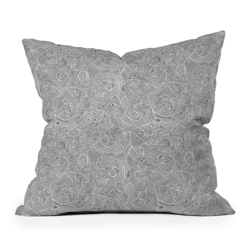 Gneural Currents Outdoor Throw Pillow