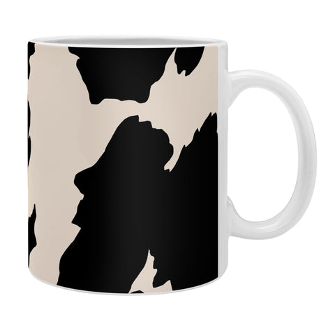 gnomeapple Cow Print Light Beige Black Coffee Mug