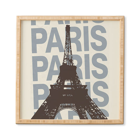 gnomeapple Paris France Poster Art Framed Wall Art