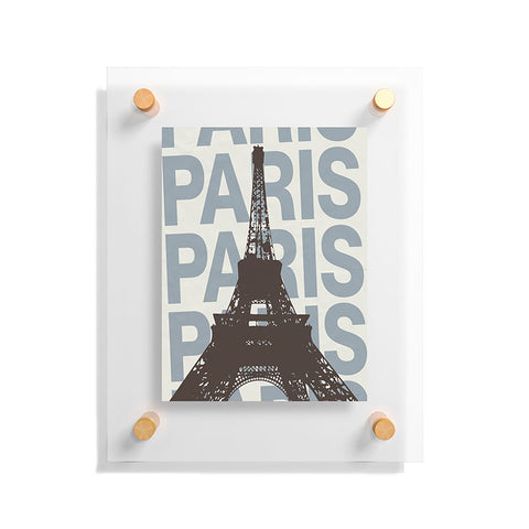 gnomeapple Paris France Poster Art Floating Acrylic Print