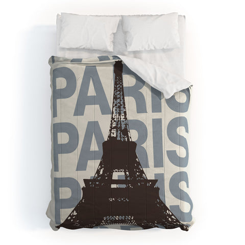 gnomeapple Paris France Poster Art Comforter