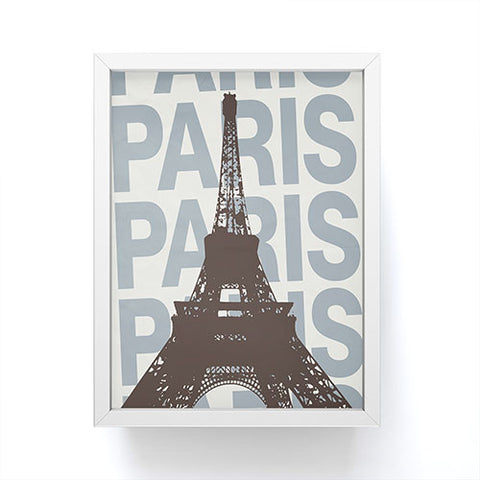 gnomeapple Paris France Poster Art Framed Mini Art Print