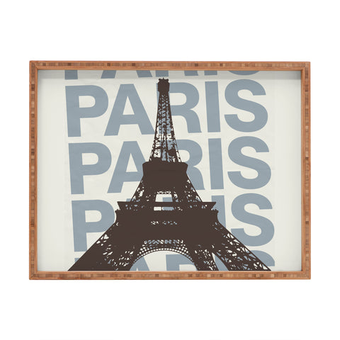 gnomeapple Paris France Poster Art Rectangular Tray
