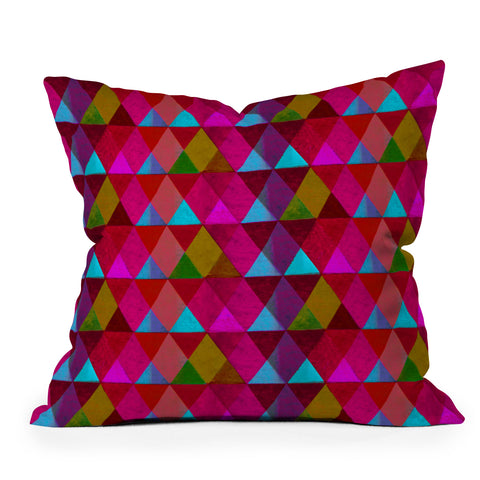 Hadley Hutton Scaled Triangles 2 Outdoor Throw Pillow
