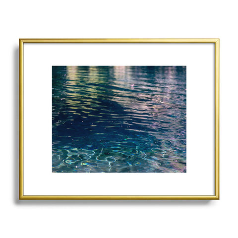 Hannah Kemp Blue Water Metal Framed Art Print