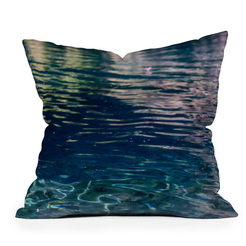 Hannah Kemp Blue Water Outdoor Throw Pillow