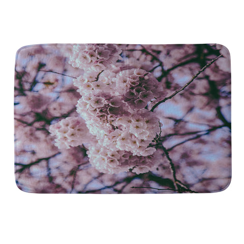 Hannah Kemp Cherry Blossoms Photo Memory Foam Bath Mat