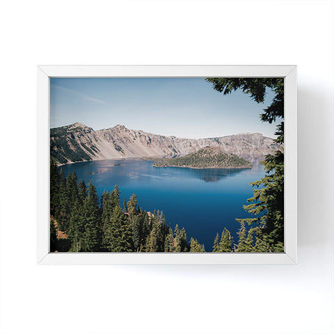 Hannah Kemp Crater Lake Framed Mini Art Print