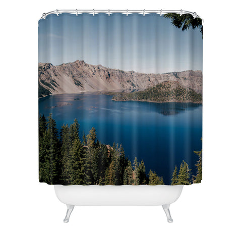 Hannah Kemp Crater Lake Shower Curtain