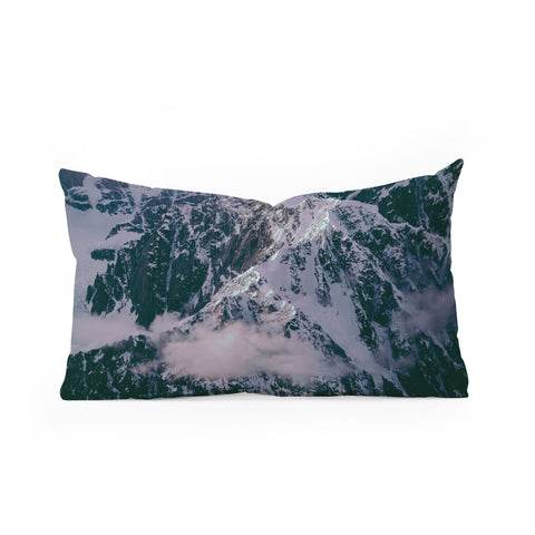 Hannah Kemp Dreamy Mountains Oblong Throw Pillow