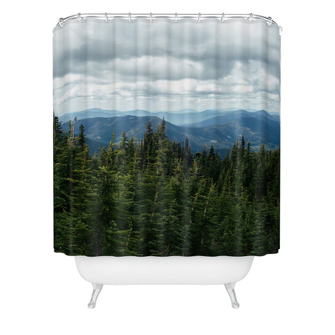 Hannah Kemp Forest Landscape Shower Curtain