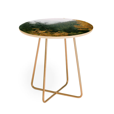 Hannah Kemp Forest Nature Landscape Round Side Table