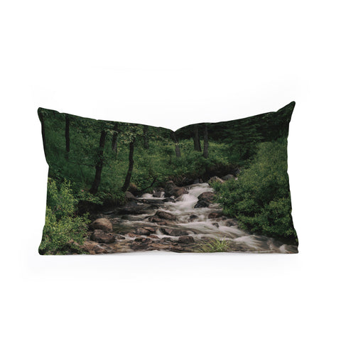 Hannah Kemp Forest Stream Oblong Throw Pillow