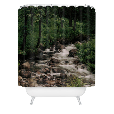 Hannah Kemp Forest Stream Shower Curtain