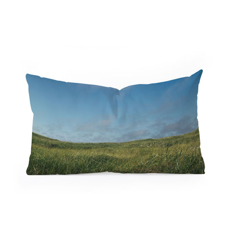 Hannah Kemp Grassy Field Oblong Throw Pillow